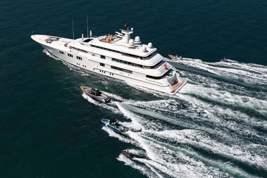 A highly professional crew and a great selection of watertoys made LADY E (above and below) a popular charter yacht in Asia