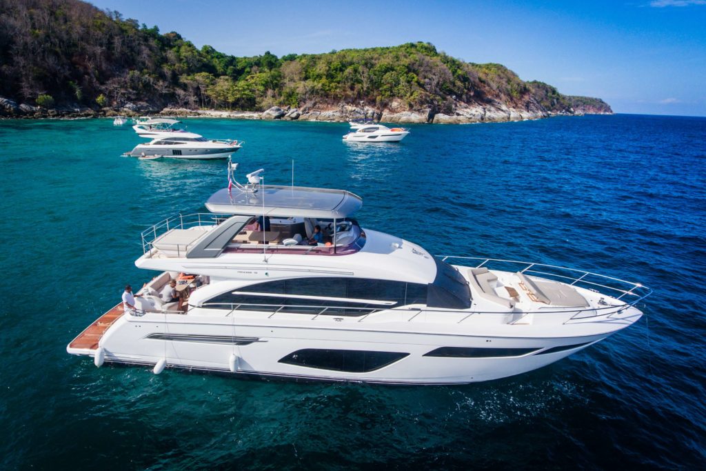 Experience like no other on Princess Yachts charter in Racha Island,Thailand 