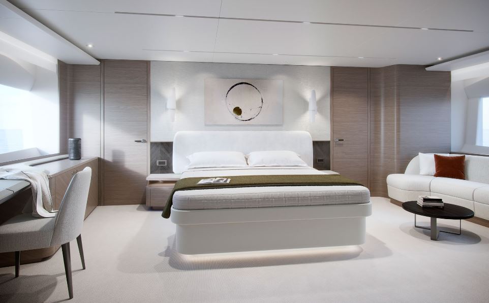 The spacious 'Super Flybridge' on the new Princess X95 yacht.