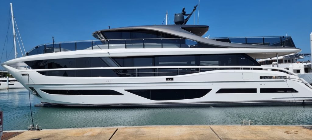 The Superfly X95 yacht in the Boat Lagoon Yachting