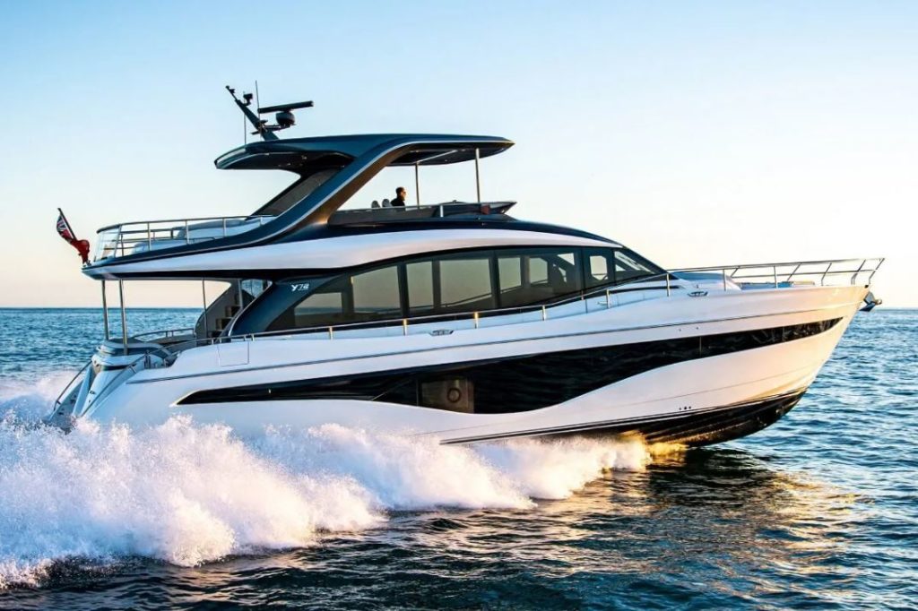 The new Princess Y72 yacht.