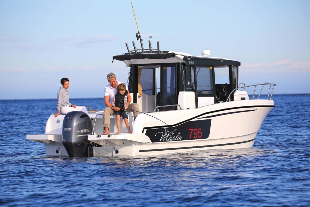  The Merry Fisher 795 Sport motorboat, available in 2021.