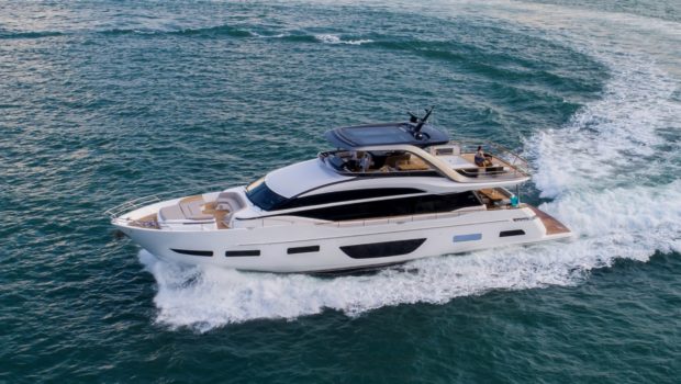 2021 Princess Y85, new CA for sale available now for viewing at ONE°15 Marina Club, Singapore!