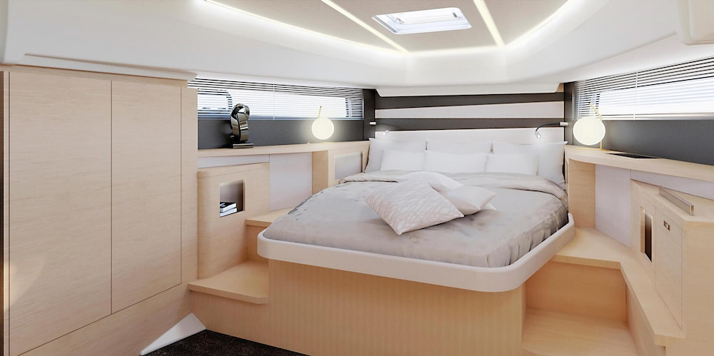 DB Yachts luxury day boating interior